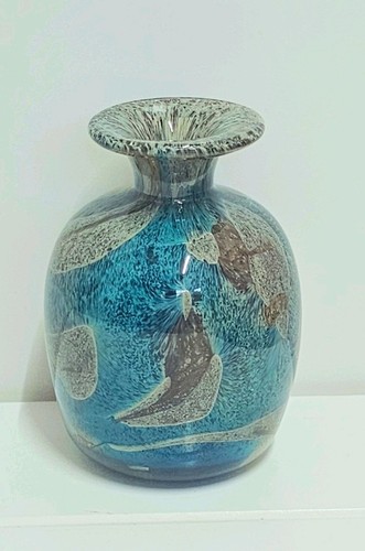 Vaso vetro firmato - , mdina