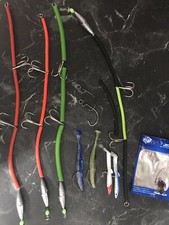 3 Lacci !Laccio Pesce Serra Artificiale Esca Vari Colori Ed Esche. Vari Colori