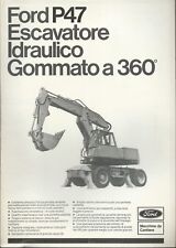 Depliant  Ford P47  Escavatore