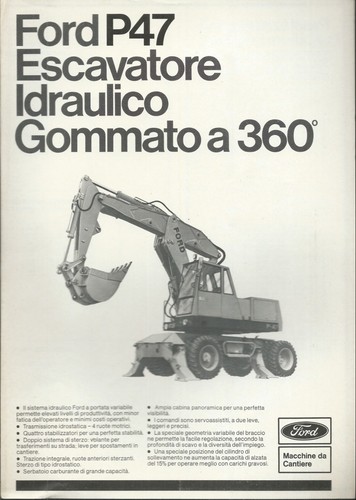 Depliant ford p47 escavatore - ,