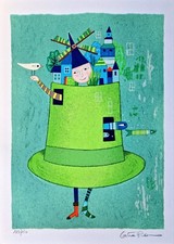 Catia Piacentini - Serigrafia polimaterica originale, P.A. firmata