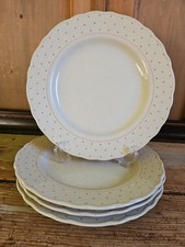 Porcellana Richard Ginori 4 Piatti Piani Pois Pallini Rossi Piatto
