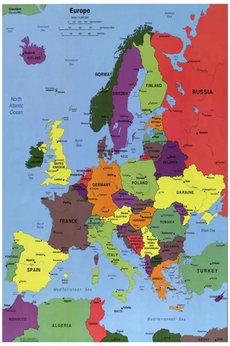 Poster educativo mappa