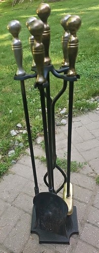 Camino ferro battuto - battuto, ottone