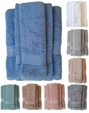 Tris Set Asciugamani Bagno Telo Viso Ospite Spugna 600gr/m2 100% cotone Capricci