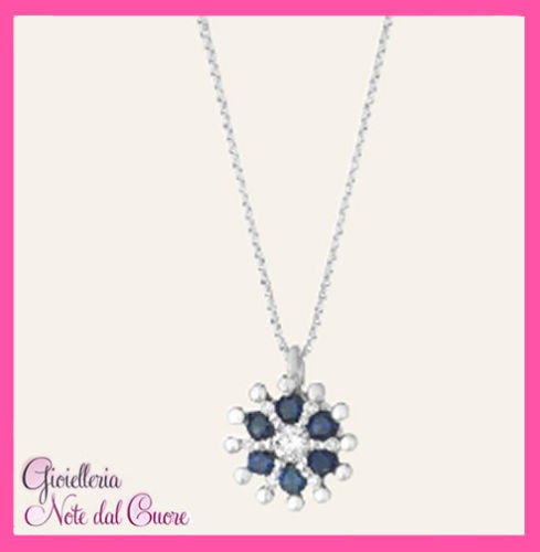 Ciondolo oro bianco 18k con - ciondolo,