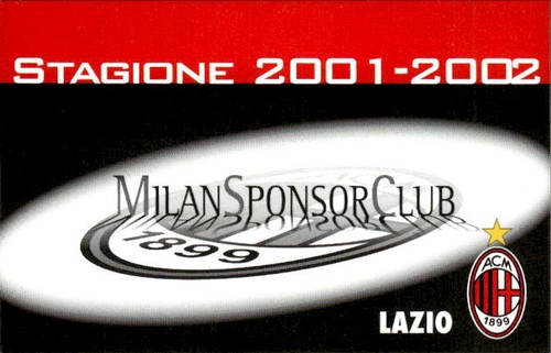 Biglietto stadio milan - milan, sponsor