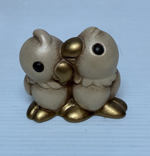 Thun Coppia uccellini con oro vintage Fuori produzione Ottime condizioni