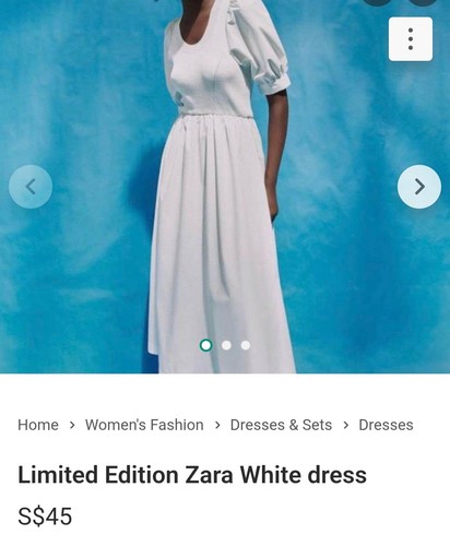 Maxi abito zara bianco - abito, nuovo