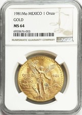 1981 MO GOLD MEXICO 1 OZ ONZA