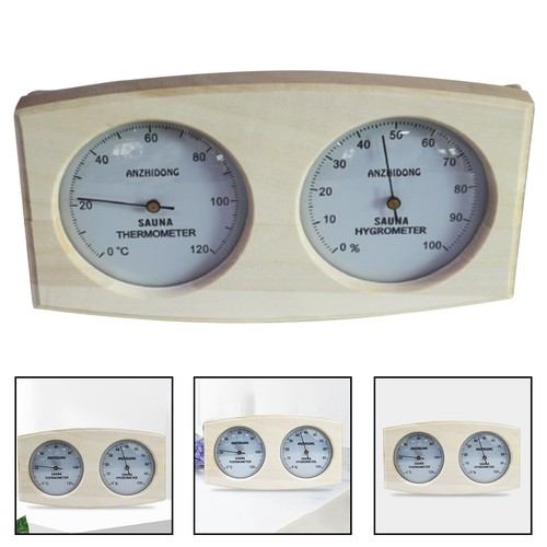 Termometro legno igrometro - in,