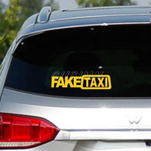 Fake taxi vinyl decal - taxi,