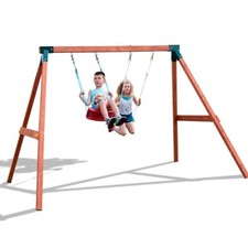 Altalena da esterno in legno Fungoo FLY 2.0 gioco in legno per giardino