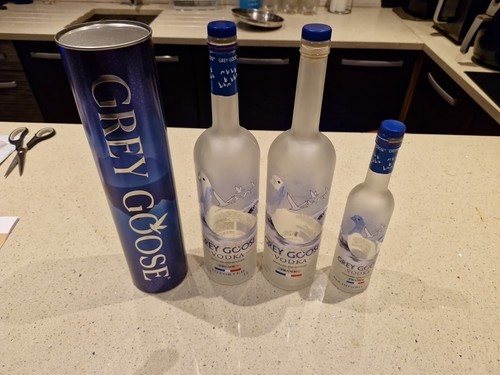 Grey goose vodka empty bottles - goose,