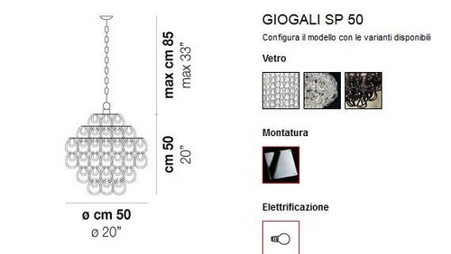 Vistosi giogali sospensione - giogali,