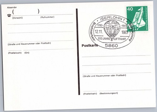 Sonderstempel iserlohn 1983 - sonderstempel,