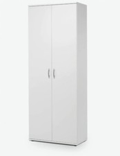 TALENTO, Armadio scarpiera 2 ante 5 Ripiani, laminato bianco LAP 70x176x34cm