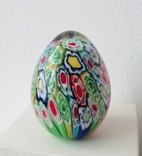 Uovo Vintage In Vetro Di Murano Millefiori Con Murrine 