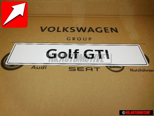 Targa originale golf - golf, gti