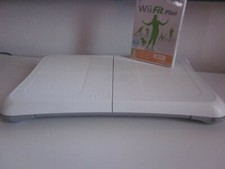 WII BALANCE BOARD- PEDANA NINTENDO WII  ORIGINALE+ GIOCO WII FIT PLUS-COME NUOVO