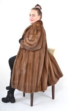 US5259 REAL SAGA MINK FUR COAT
