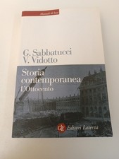 STORIA CONTEMPORANEA L'OTTOCENTO SABBATUCCI VIDOTTO ED LATERZA 2014-Q20