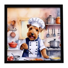 Welsh Terrier The Chef stampa