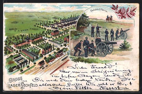Litografia lager lechfeld - litografia,
