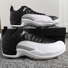 Scarpe da golf Nike Air Jordan XII 12 basse da uomo taglia UK 7 - DH4120-010 complete di scatola