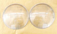 COPPIA VETRI FARI FIAT 600 PROIETTORE CARELLO VETRI FANALI  ORIGINALI NUOVI 