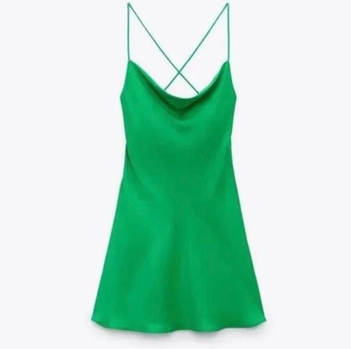 Mini abito slip zara raso - zara, in