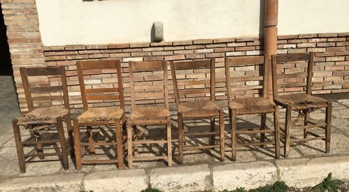 Antiche sedie legno - 6,