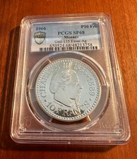 MONACO 1966  10 FRANCS SILVER