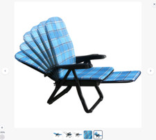 SEDIA Sdraio GRAVITY verde ZERO con CUSCINO E POGGIA PIEDI spiaggia giardino -