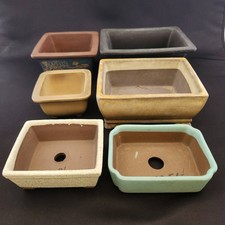 Set Di 6 Piccole Vasi Bonsai