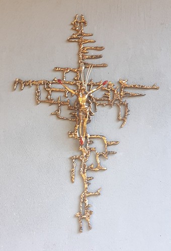 Grande crocifisso bronzo - crocifisso, s