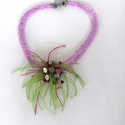 Collana perline fatta a - collana,