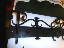 Vintage iron coat hanger ART