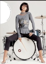 DENNY ROSE MAGLIA incrociata corona e treccia SAVE THE QUEEN art. 4365 NERA tg.S