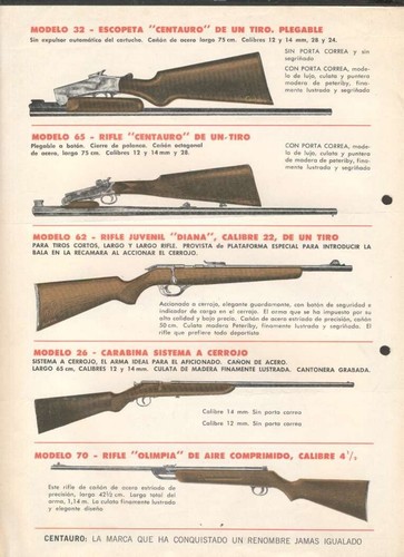 Brochure shotgun rifle - brochure,