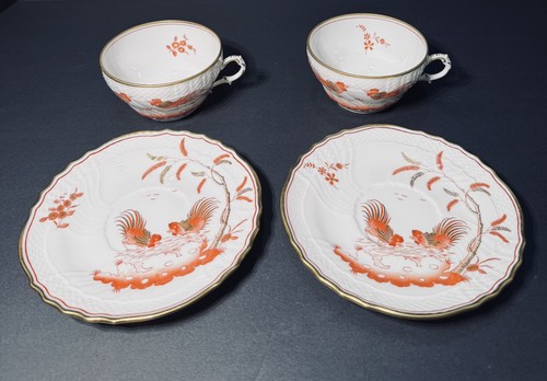 Set due piattini tazza gallo - due,