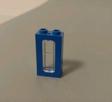 Lego 4035 finestra 1x2x3 blu - lego,