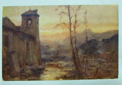 Cartolina pittore cargnel - pittore,