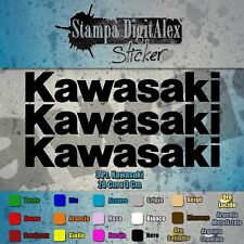 3 ADESIVI KAWASAKI  in vinile (prespaziato)