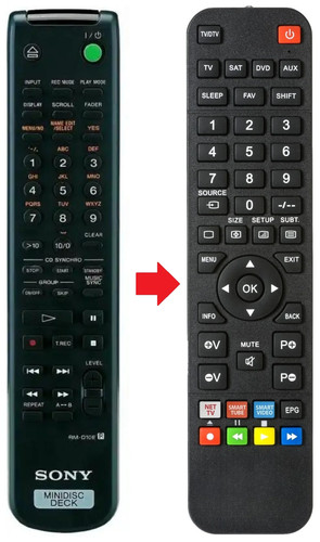 Telecomando adatto per - , sony