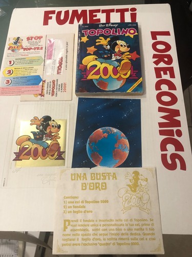 Topolino 2000 con busta oro - topolino,