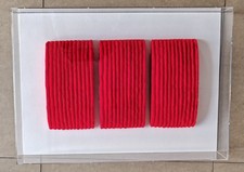 Pino Pinelli, acrilici e tecnica mista su tre elementi, cm 50 x 30