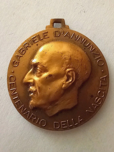 Medaglia gabriele annunzio - medaglia,