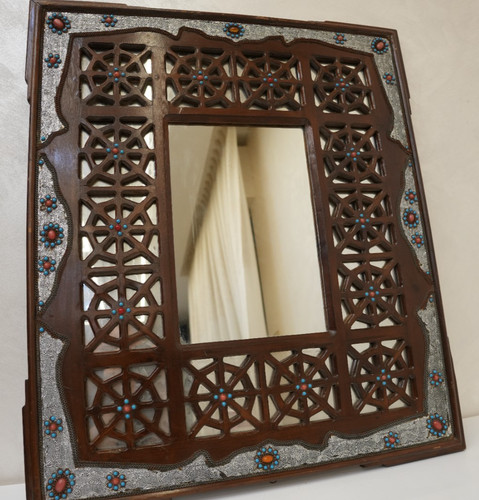 Grande specchio vintage arabo