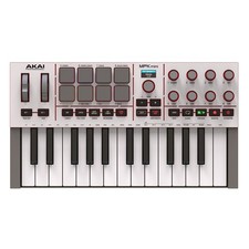 Akai MPK Mini Play MKIV Mini Tastiera Controller Midi 25T, USB e 8 Pad MPC, Grey